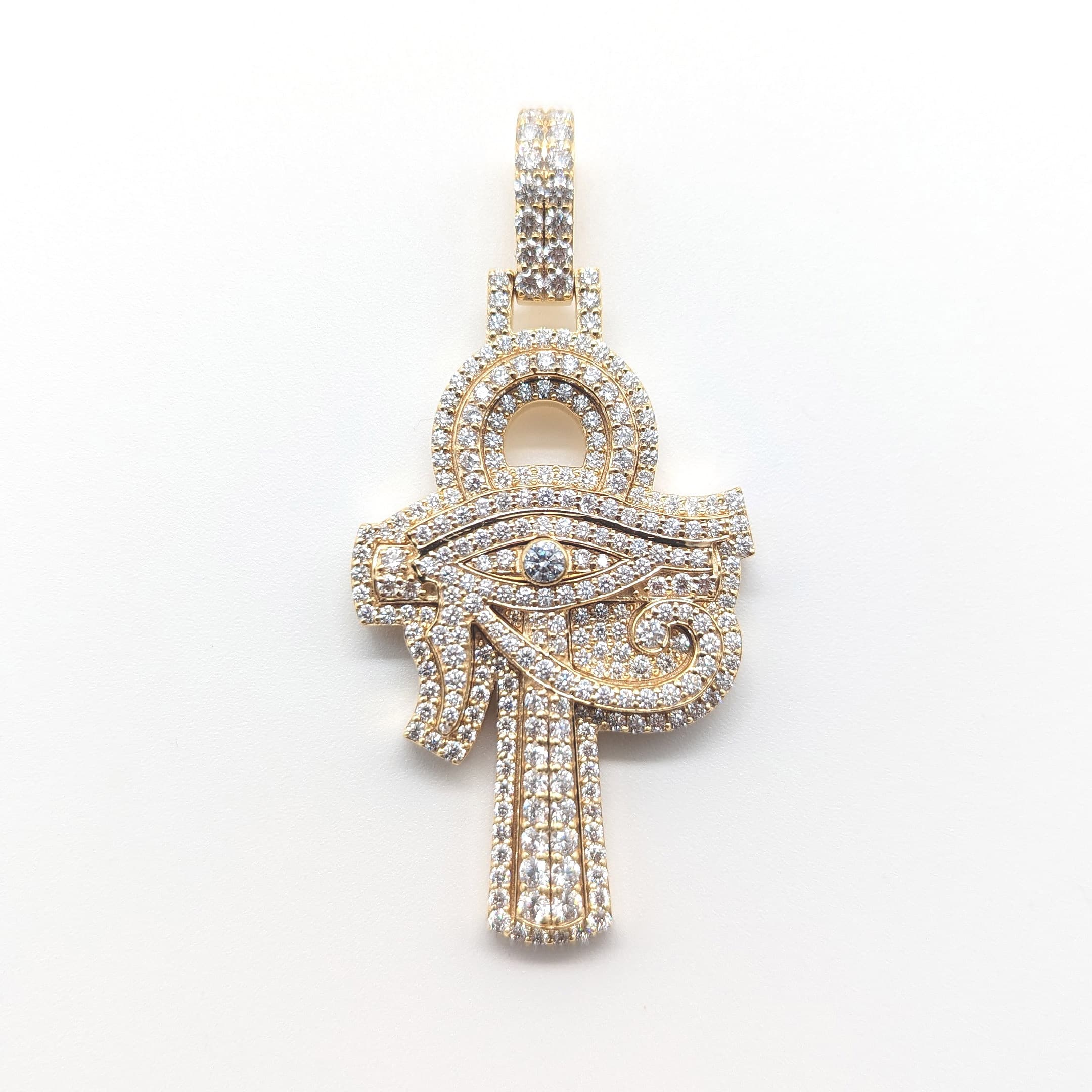 Custom gold ankh pendant