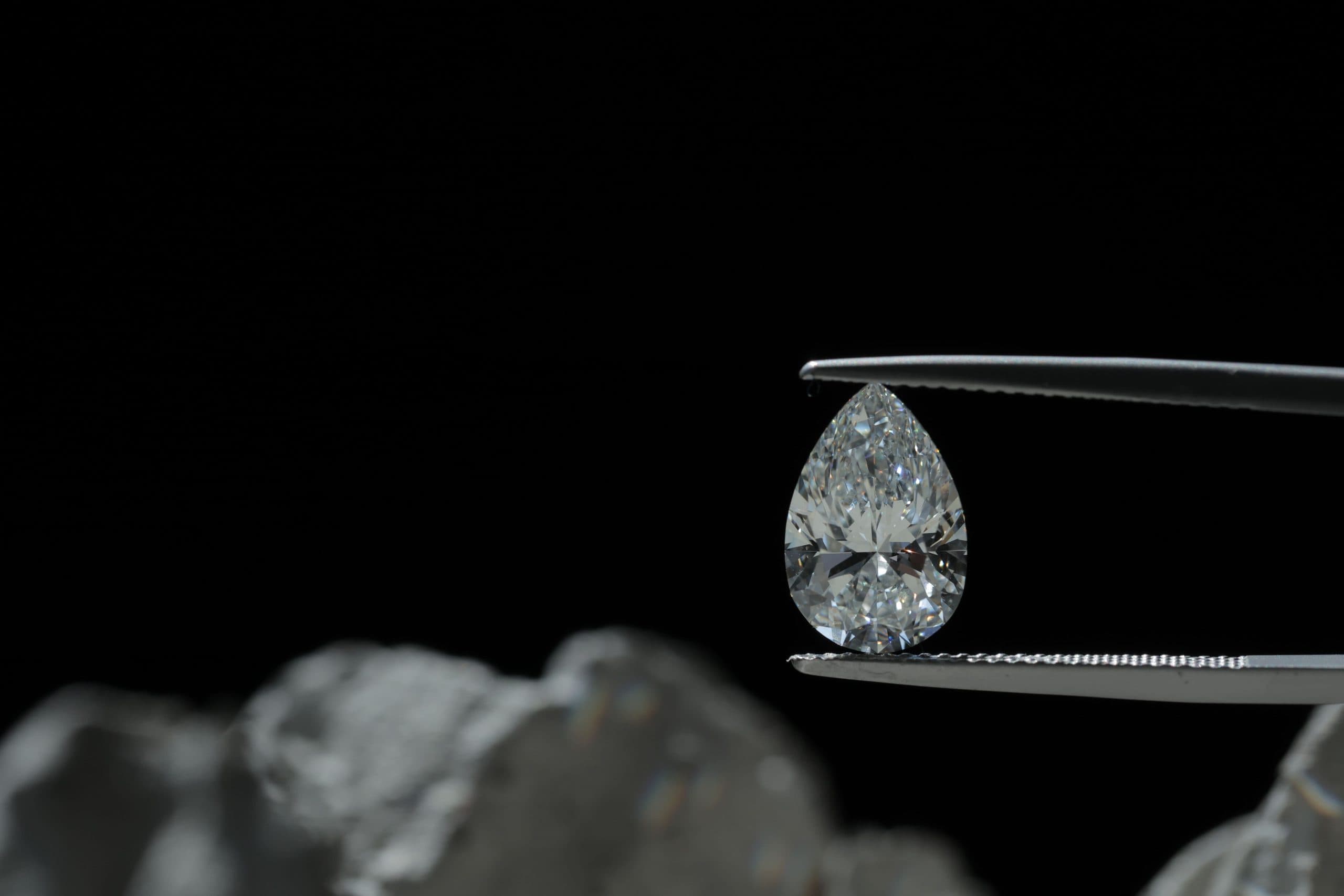 Close-up of an ethically sourced diamond
