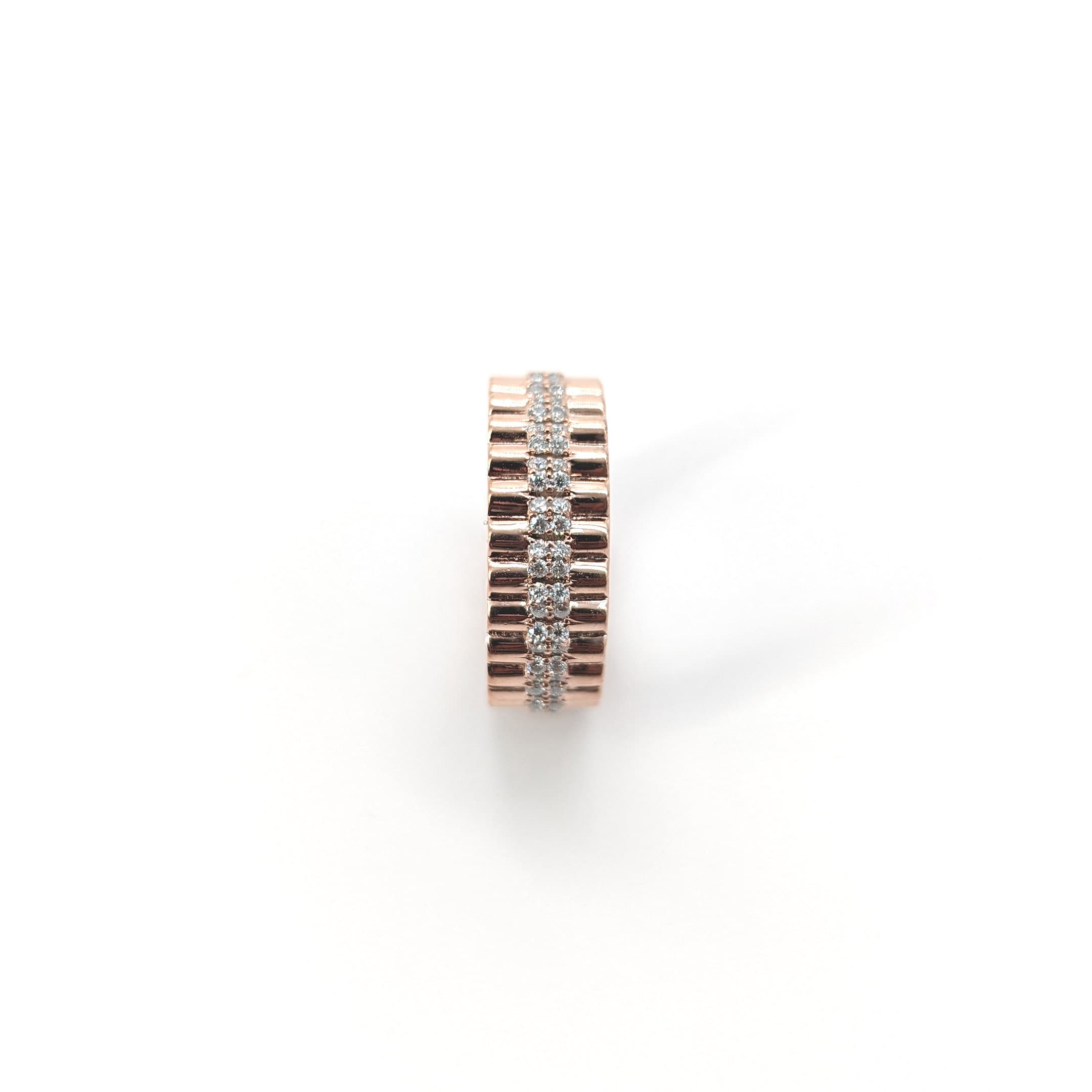 Diamond ring photographed in natural light